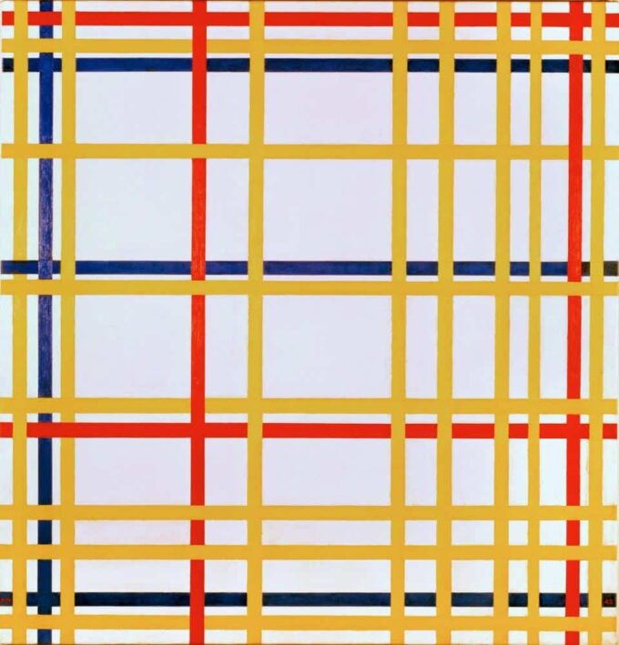 Ciudad de Nueva York – Mondrian Piet Mondrian 70x70