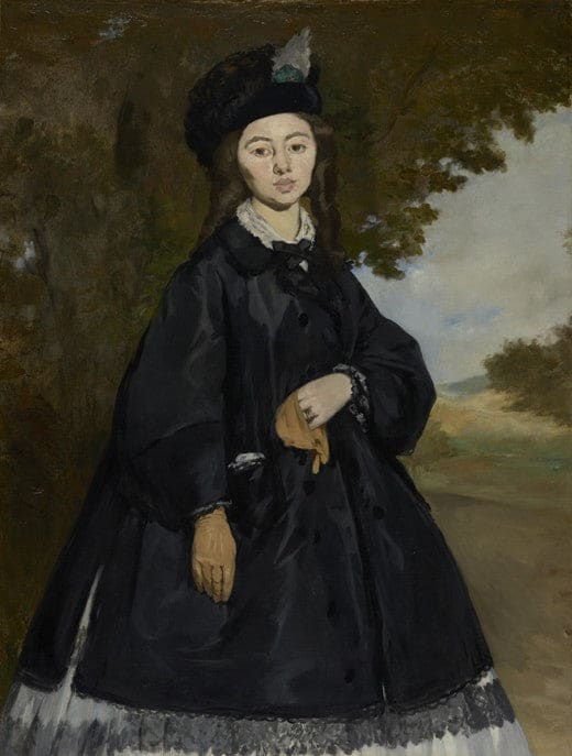 Retrato de Madame Brunet – Edouard Manet Édouard Manet 70x85