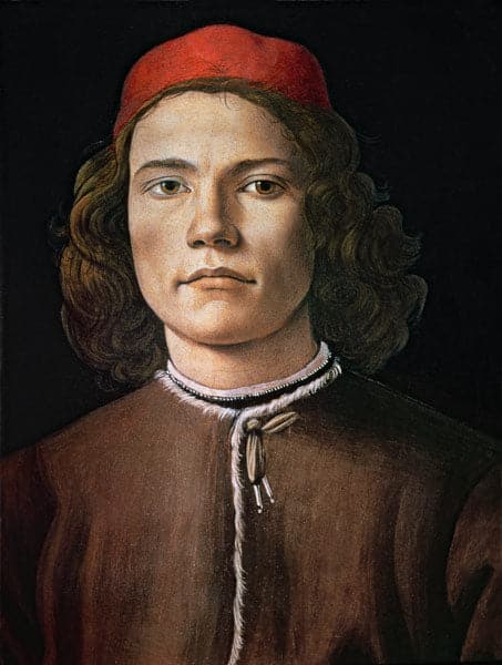 Retrato de un joven hombre – Sandro Botticelli Sandro Botticelli 70x85