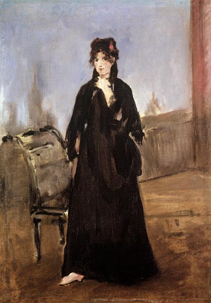 Retrato de Berthe Morisot con zapatos rosas – Edouard Manet Édouard Manet 70x105