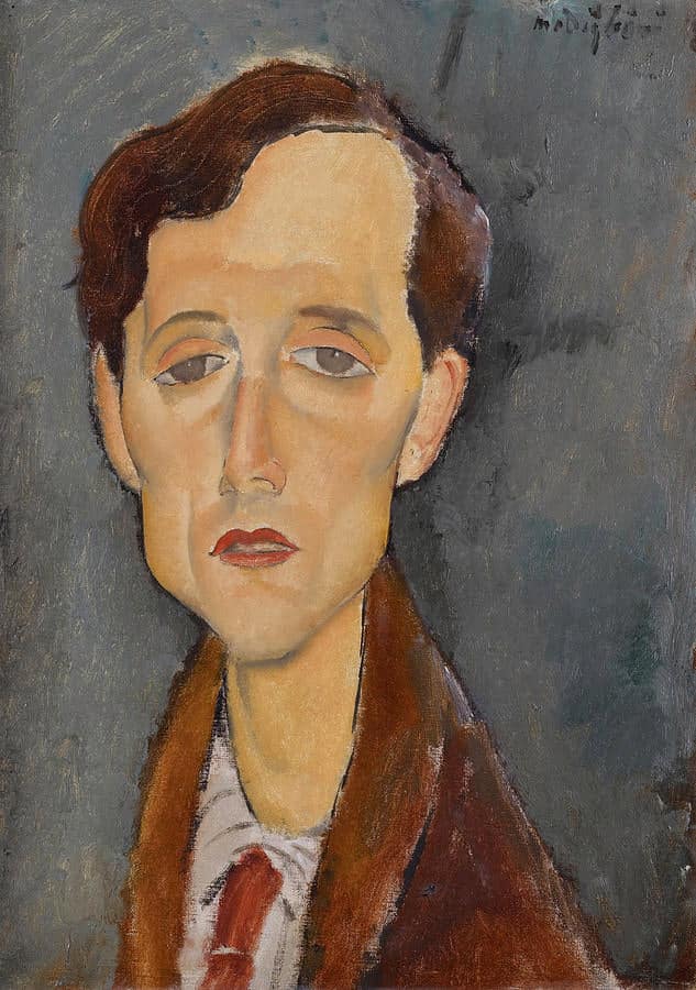 Retrato de Franz Hellens – Amedeo Modigliani Amedeo Modigliani