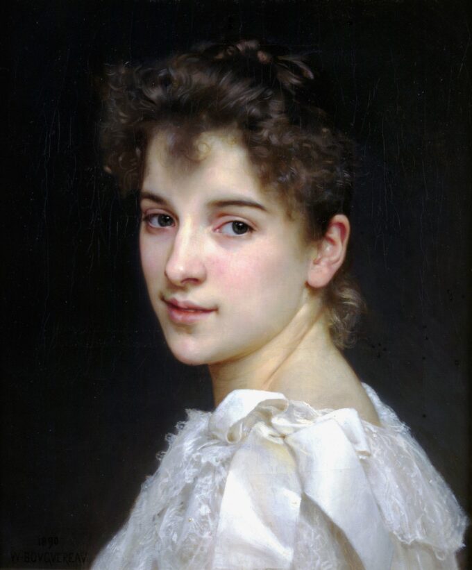 Retrato de Gabrielle Cot – William Bouguereau William Bouguereau 70x85