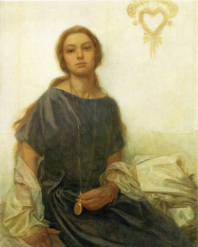 Retrato de Jaroslava – Mucha Alfons Mucha