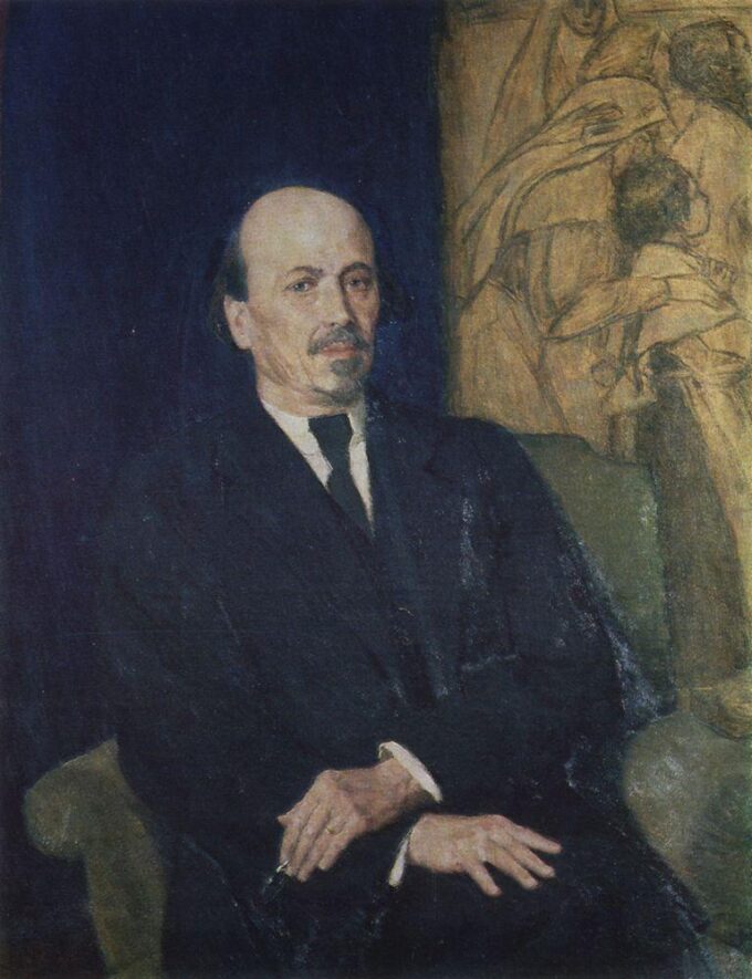 Retrato de Mikhail Nesterov – Viktor Vasnetsov Viktor Vasnetsov