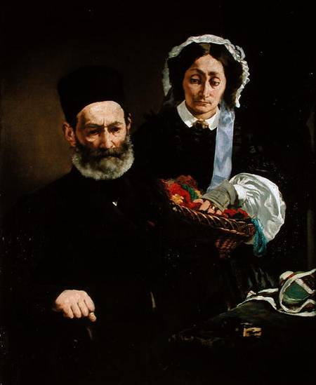 Retrato de Monsieur y Madame Auguste Manet – Edouard Manet Édouard Manet 70x85