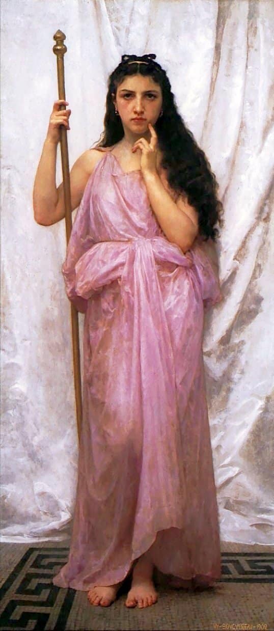 Joven sacerdotisa – William Bouguereau William Bouguereau 70x160