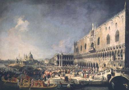 La recepción del embajador de Francia en Venecia – Giovanni Antonio Canal Giovanni Antonio Canal 105x70