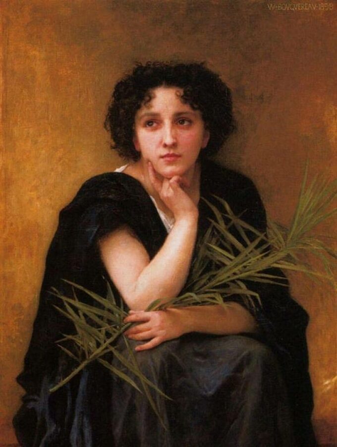 Reflexión – William Bouguereau William Bouguereau 70x85