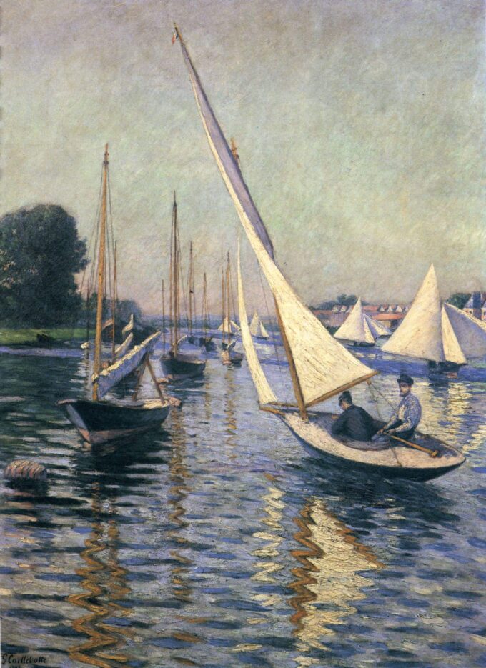 Regata en Argenteuil – Caillebotte Gustave Caillebotte 70x105