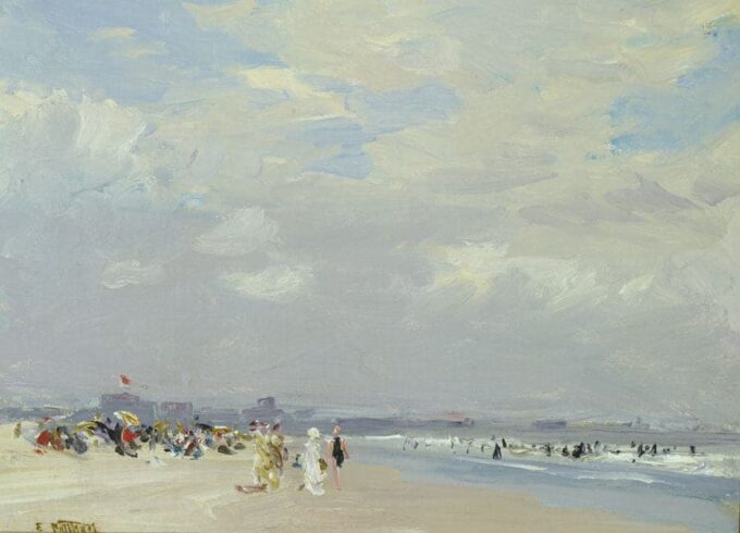 Playa Rockaway – Edward Henry Potthast Edward Henry Potthast 105x70