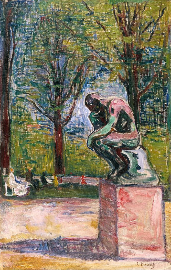 El pensador de Rodin – Edvard Munch Edvard Munch 70x105