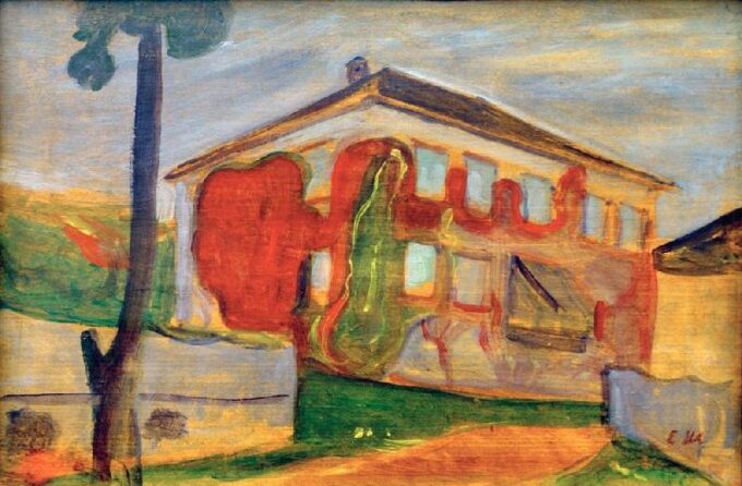 Viña roja salvaje de Edvard Munch Edvard Munch 105x70