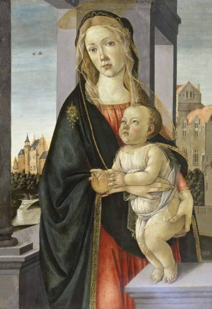 Virgen y niño – Sandro Botticelli Sandro Botticelli 70x105