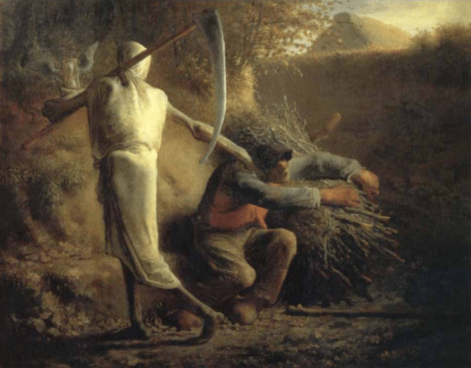 La Muerte y el leñador – Jean-François Millet Jean-François Millet 85x75