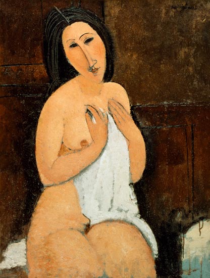 Nu sentado con una camisa – Amedeo Modigliani Amedeo Modigliani