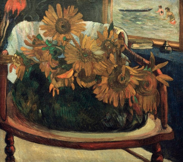 Girasoles en un sillón – Paul Gauguin Paul Gauguin 70x70