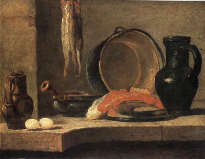 Bodegón con arenques – Jean Siméon Chardin Jean Siméon Chardin