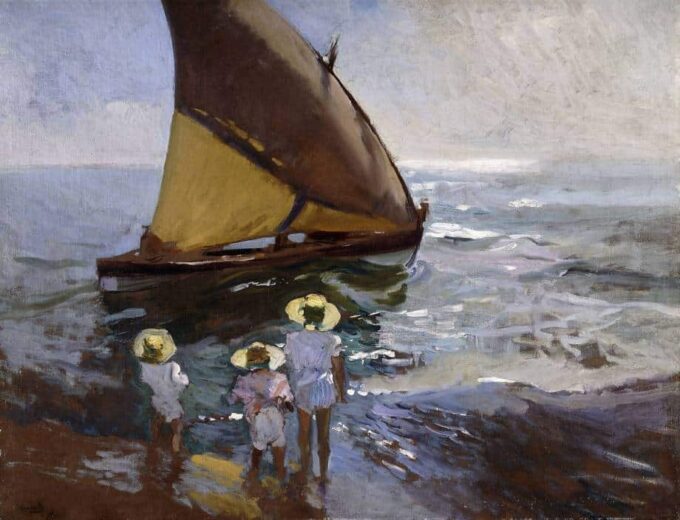 En la playa de Valencia – Sorolla Joaquín Sorolla 85x75