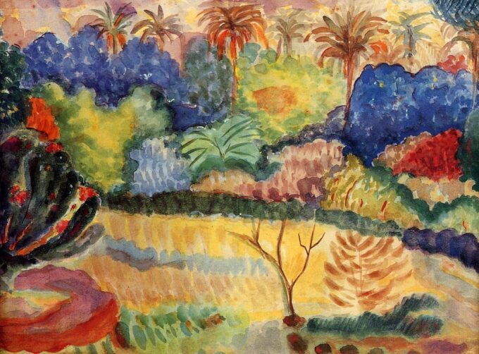 Paisaje tahitiano – Paul Gauguin Paul Gauguin 105x70