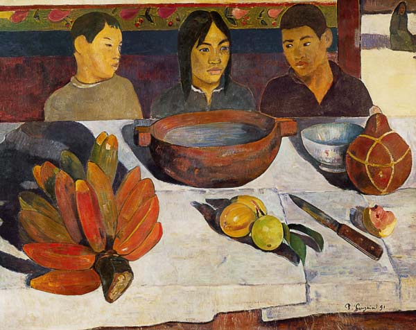 La comida (Los plátanos) – Paul Gauguin Paul Gauguin 85x75