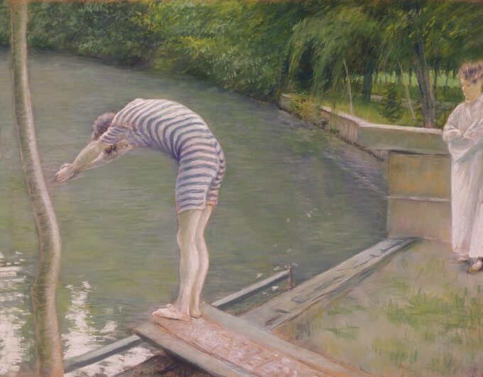 El bañista o el buceador – Caillebotte Gustave Caillebotte 85x75