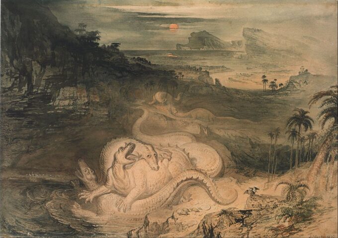 El país del Iguanodon – John Martin John Martin 105x70