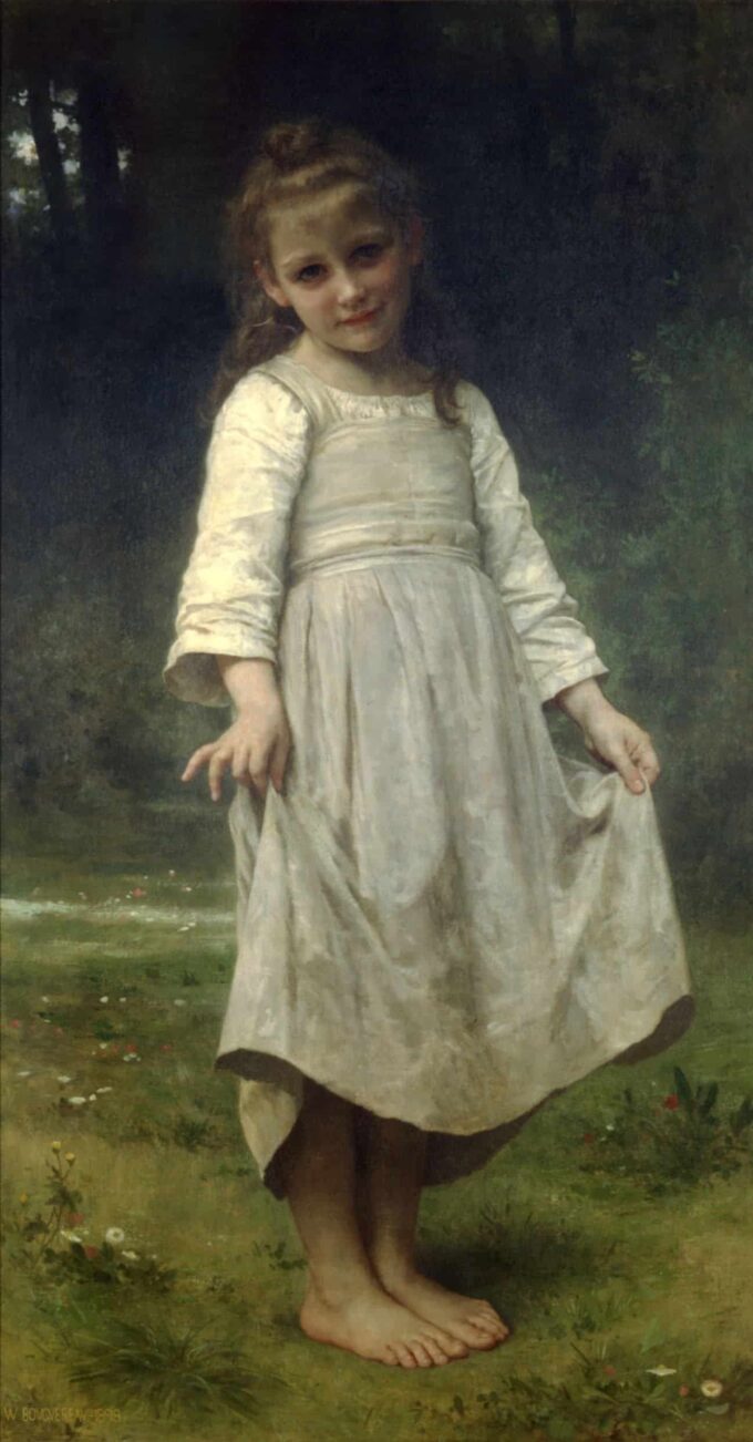 La reverencia – William Bouguereau William Bouguereau 70x140