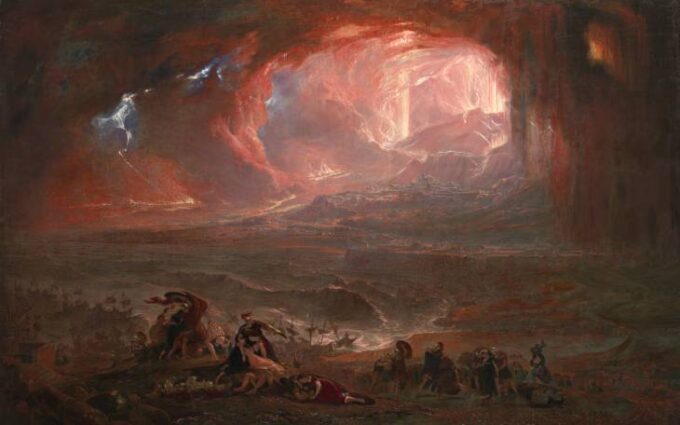 La destrucción de Pompeya y Herculano – John Martin John Martin 105x70