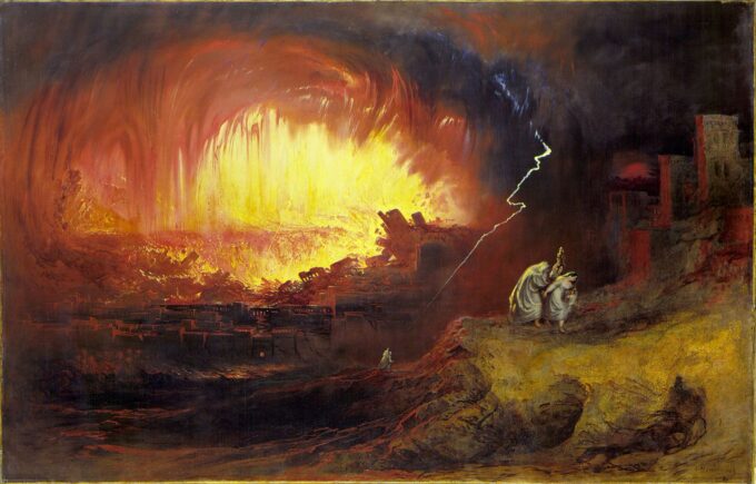 La destrucción de Sodoma y Gomorra – John Martin John Martin 105x70