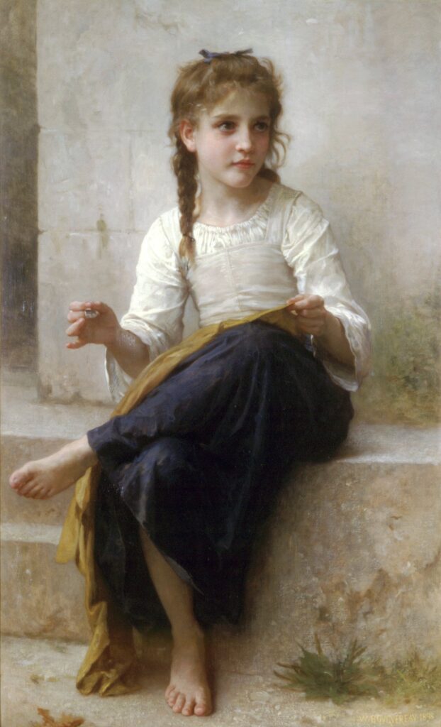 La costurera – William Bouguereau William Bouguereau 70x105