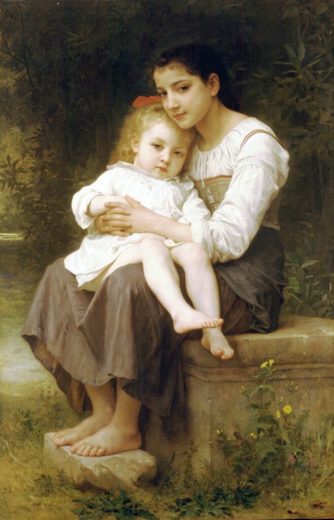 La hermana mayor – William Bouguereau William Bouguereau 70x105