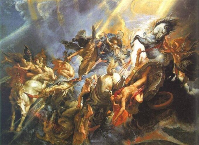 La caída de Faetón – Peter Paul Rubens Cuadros Populares 105x70