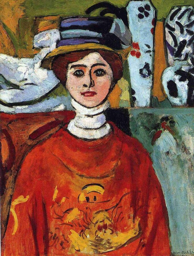 La chica de ojos verdes – Matisse Henri Matisse 70x85