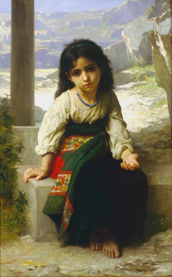 El pequeño mendigo – William Bouguereau William Bouguereau 70x105