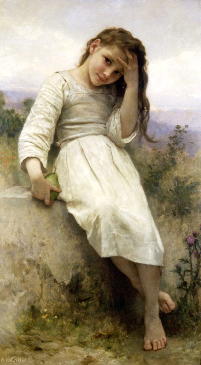 El pequeño merodeador – William Bouguereau William Bouguereau 70x120