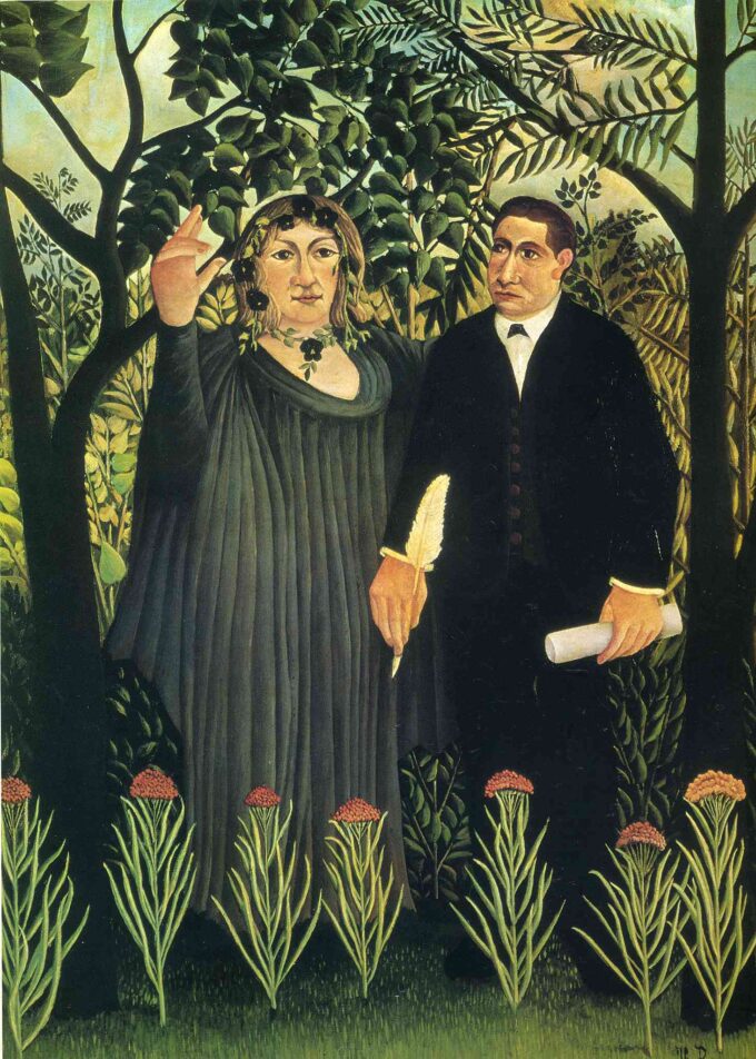 La musa inspirando al poeta – Henri Rousseau Henri Rousseau 70x105