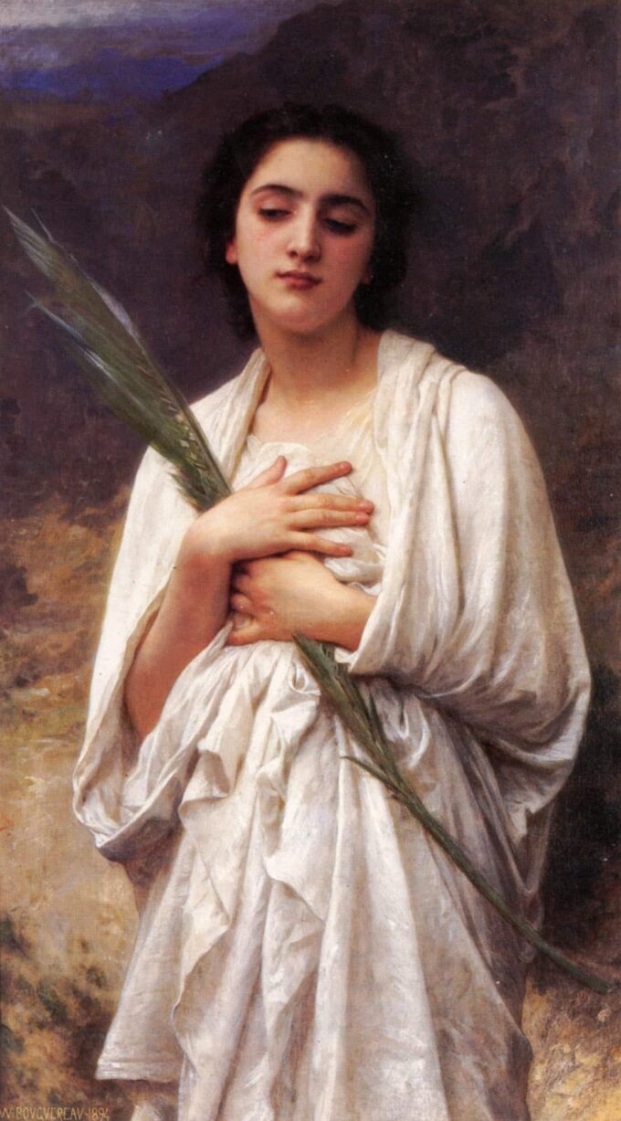 La hoja de palma – William Bouguereau William Bouguereau 70x120