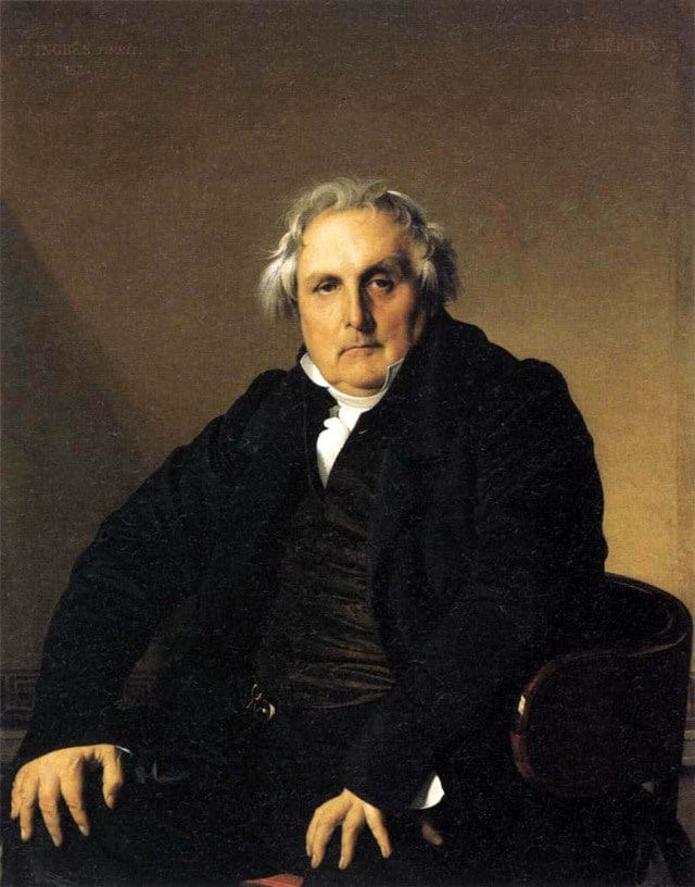 Retrato del periodista francés Louis-François Bertin – Jean-Auguste-Dominique Ingres Jean-Auguste-Dominique Ingres 70x85