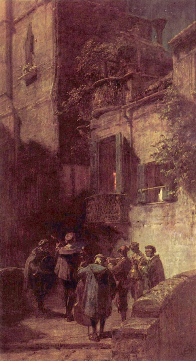 La serenata – Carl Spitzweg Carl Spitzweg 70x120