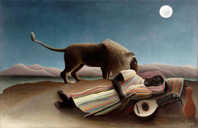 La bohemiana dormida – Henri Rousseau Cuadros Populares 105x70