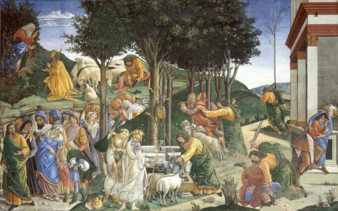 Exámenes de Moïse – Sandro Botticelli Sandro Botticelli 105x70