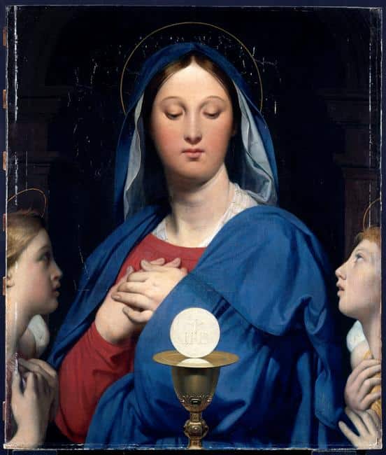 La Virgen de la hostia – Jean-Auguste-Dominique Ingres Jean-Auguste-Dominique Ingres 70x85