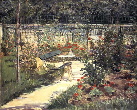 El banco del jardín de Versalles – Edouard Manet Édouard Manet 85x75