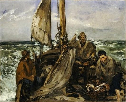 Los trabajadores del mar – Edouard Manet Édouard Manet 85x75