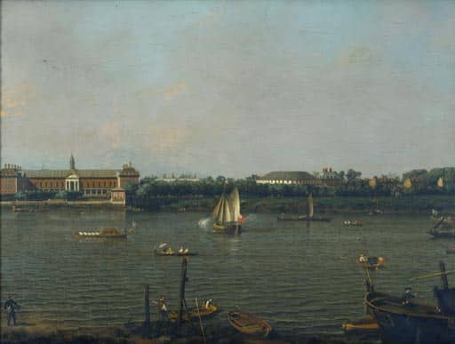 La Tamise con el Chelsea College, la Rotonde y Ranelagh House – Giovanni Antonio Canal Giovanni Antonio Canal 85x75