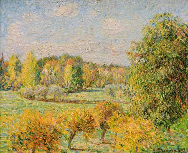 El otoño en Eragny – Camille Pissarro Camille Pissarro 85x75