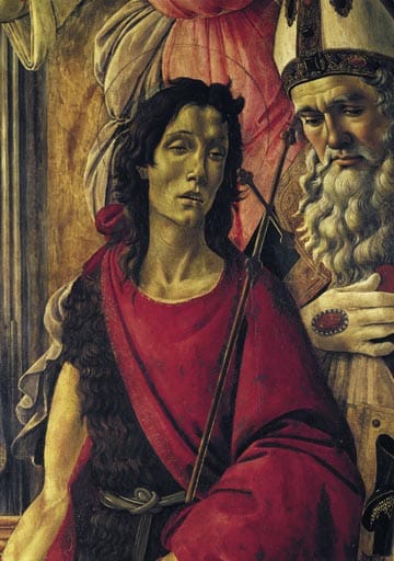 Virgen entronizada con el niño, ángeles y santos – Sandro Botticelli Sandro Botticelli 70x105