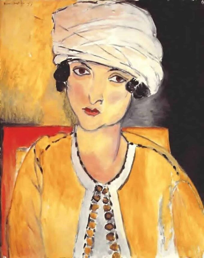 Laurette con turbante Chaqueta amarilla – Matisse Henri Matisse 70x85