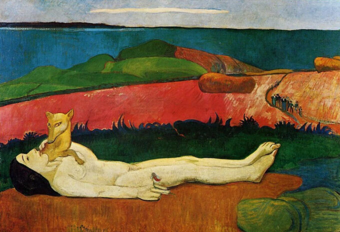 El despertar de la primavera (defloración) – Paul Gauguin Paul Gauguin 105x70