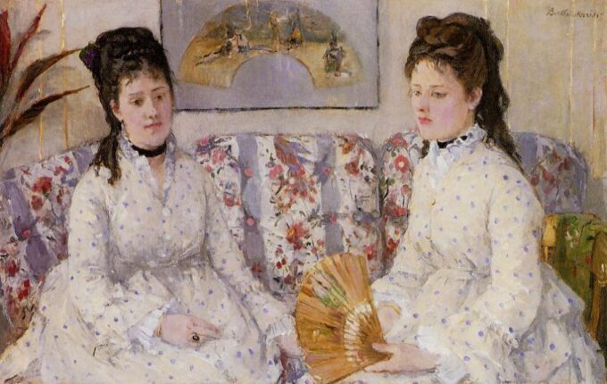 Dos hermanas en un sofá – Berthe Morisot Berthe Morisot